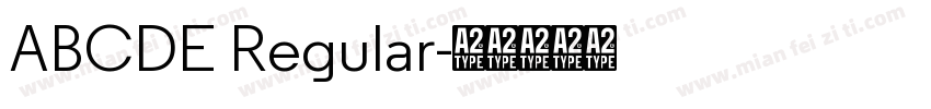 ABCDE Regular字体转换